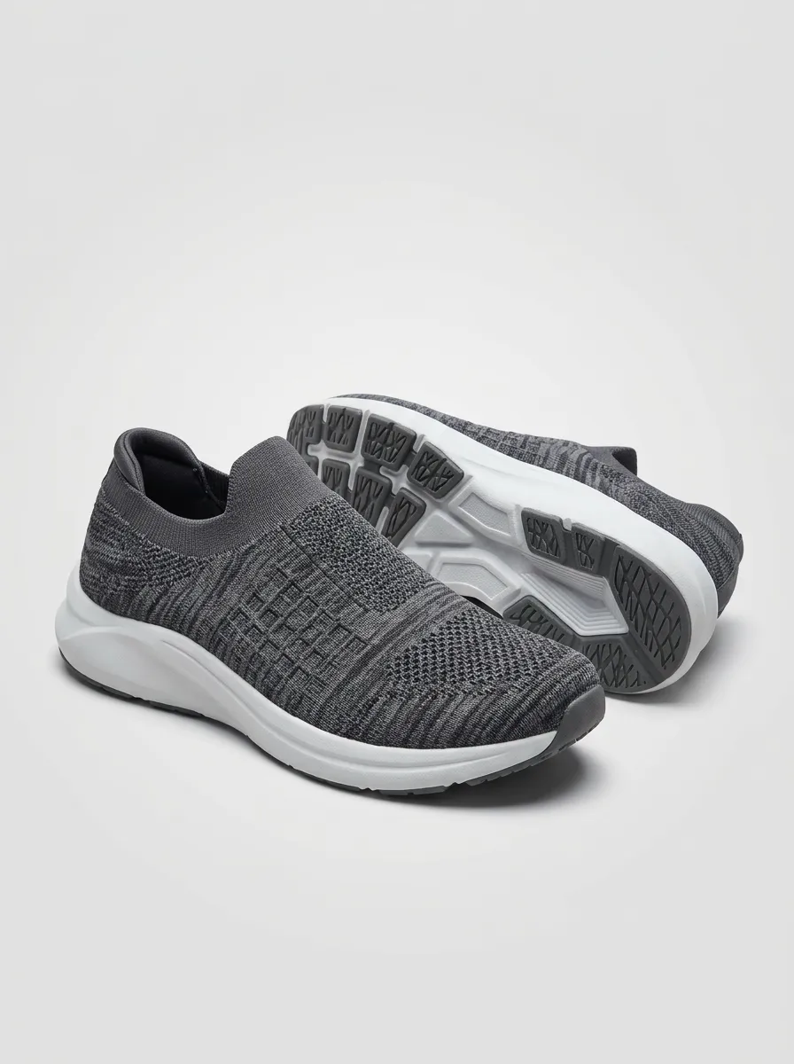 Unisex Casual Knit Pattern Print Sneakers