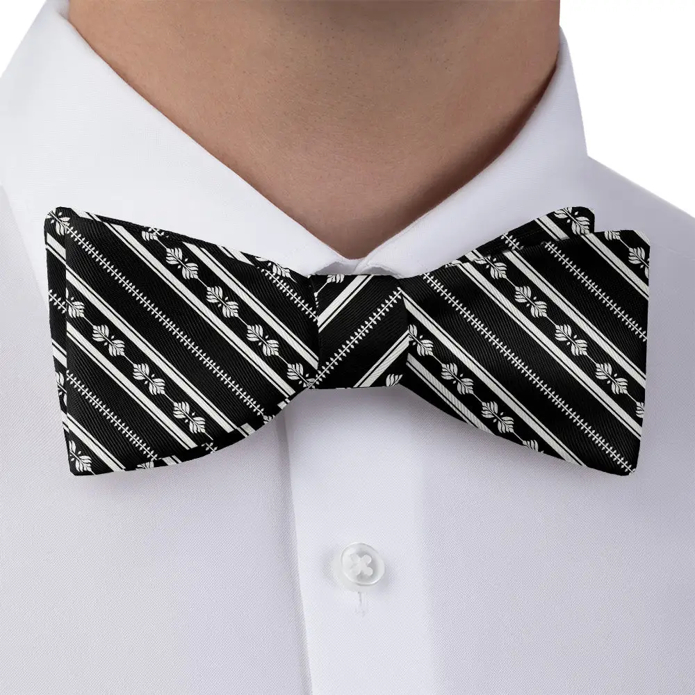 Elevated Striped Bow Tie