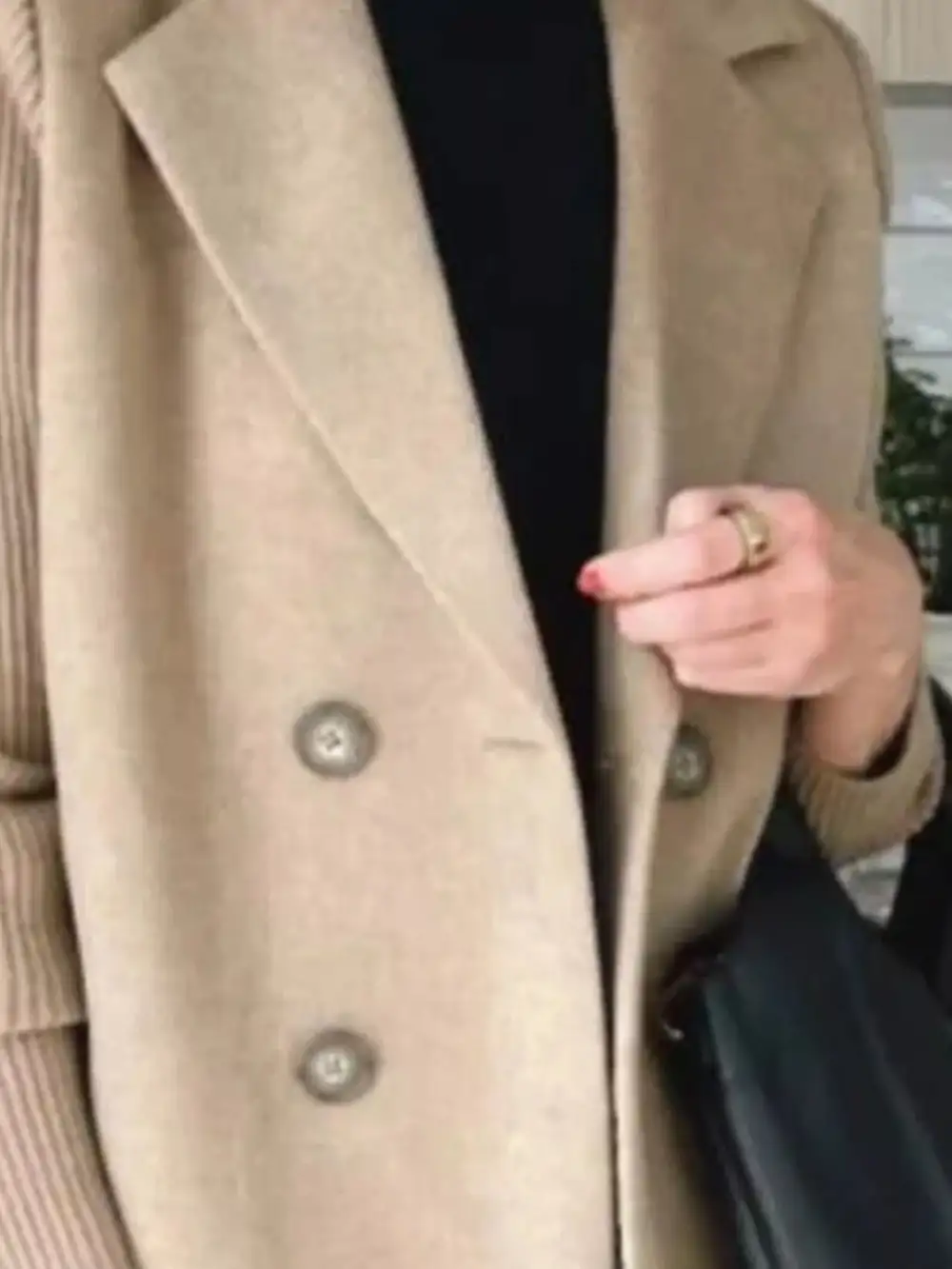 Double-Breasted Knit Blazer