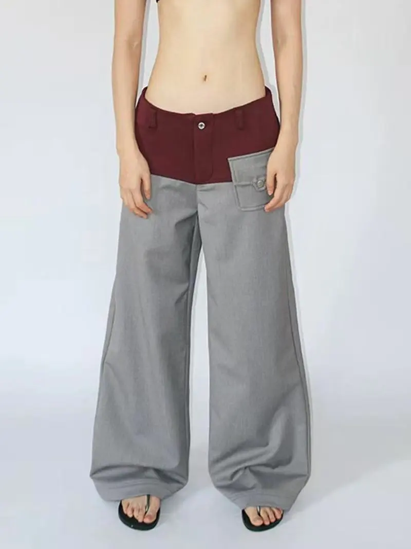 Structured Rose-Graphic Pants