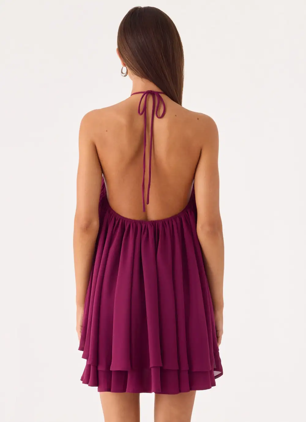 Sleek Halter Mini Dress
