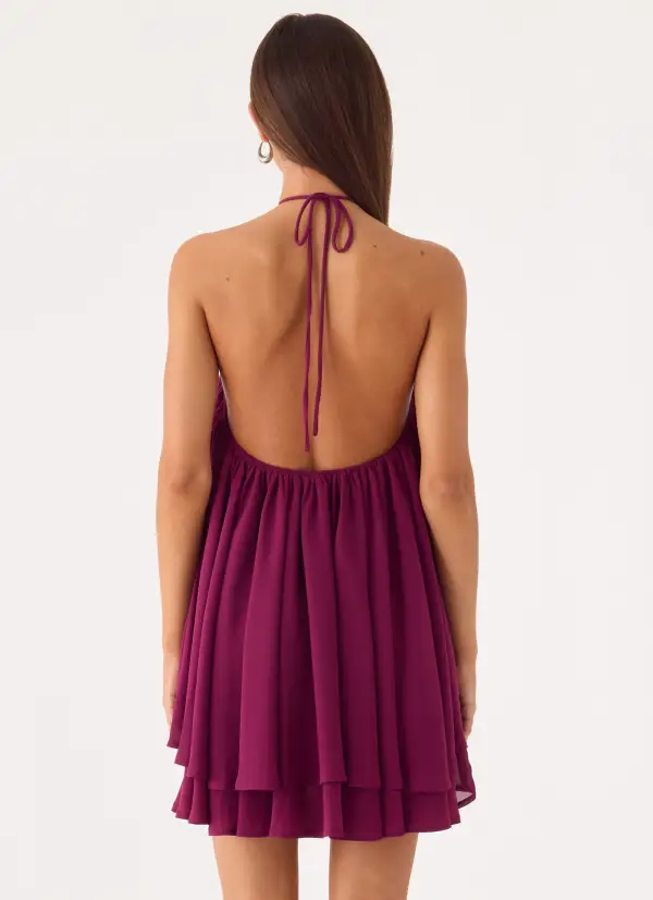 Sleek Halter Mini Dress