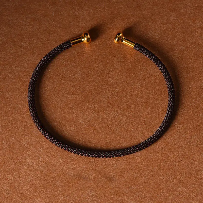 Simple Design Handmade Braid String Cuff Bracelet