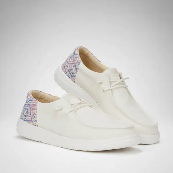 Woven Accent Casual Shoes For Women