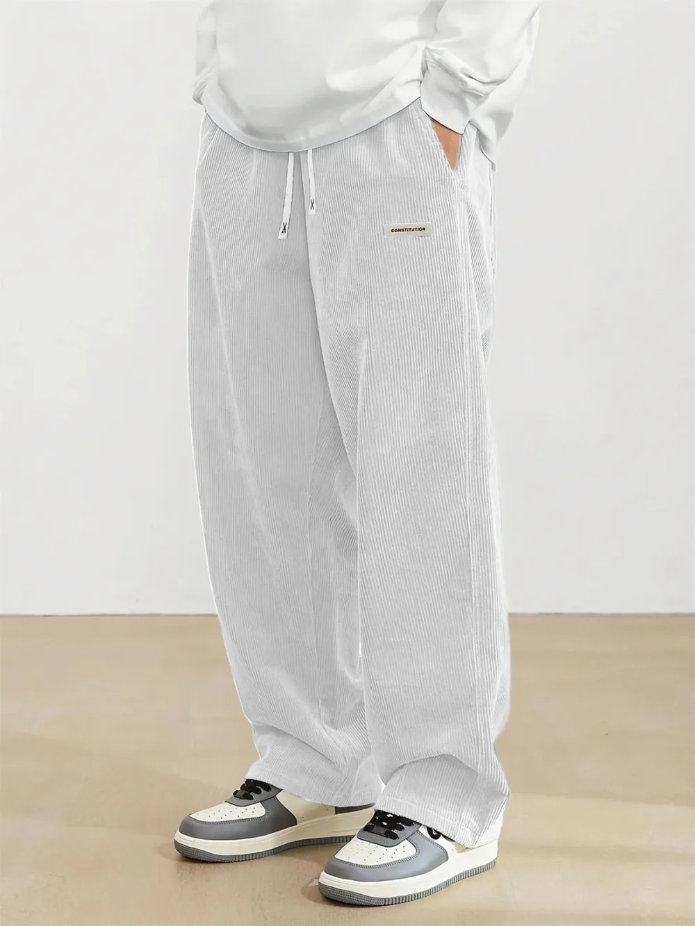 Everyday Corduroy Seamed Detail Trousers