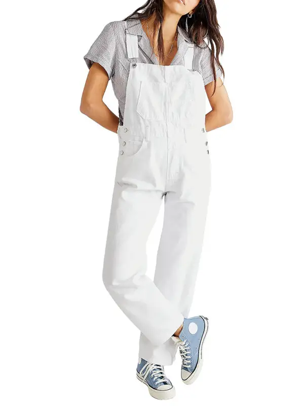 Jumpsuit Loose Overall Trousers Denim Pants