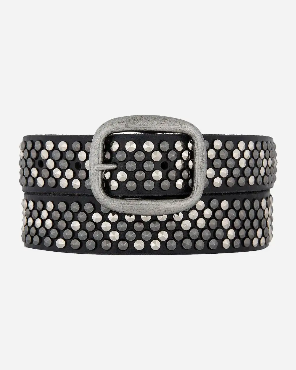 Pyramid Multi Studded Leather Waist Belt