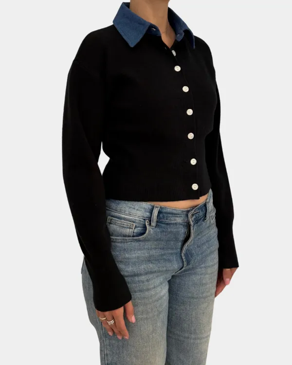 Relaxed Collar Cardigan Cardigans