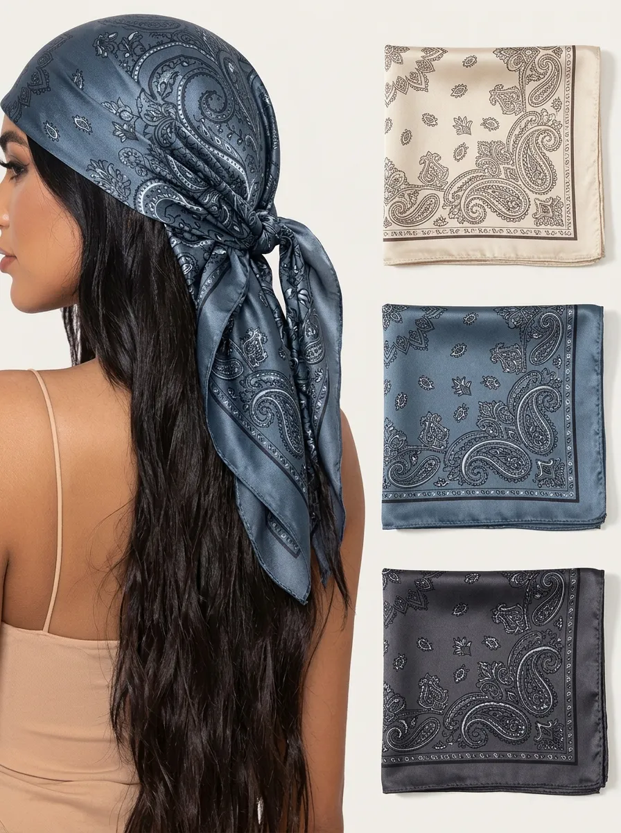 Daily Paisley Bandana Headscarf Trio