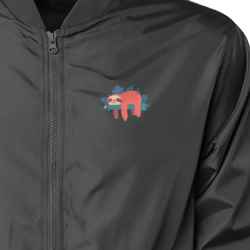 Humorous Sloth Zip Up Jacket