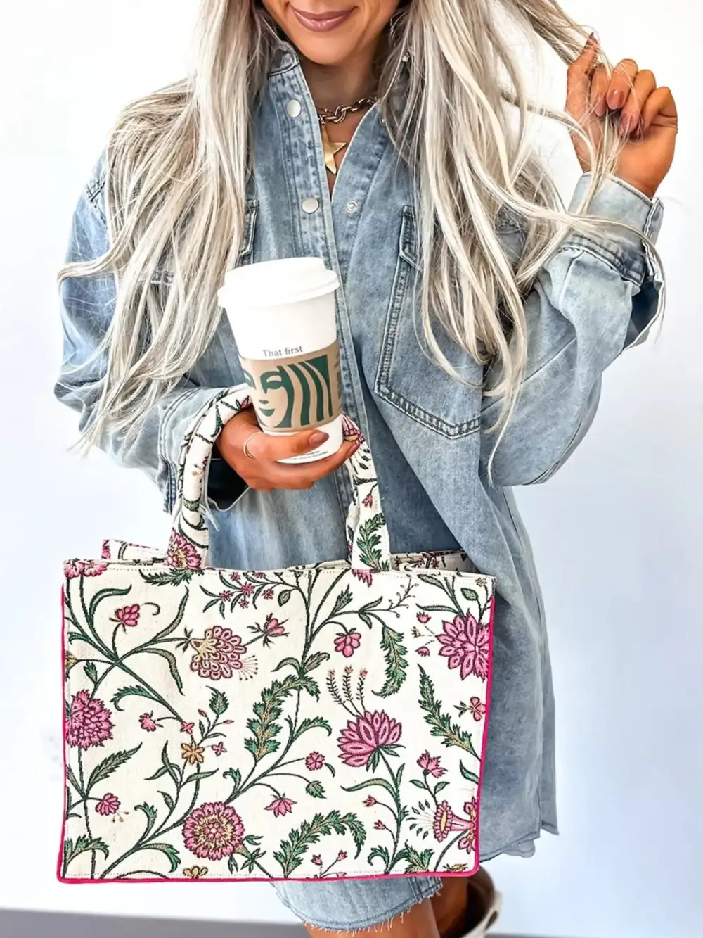 Relaxed Shape Denim Pocketed Shirt Dress