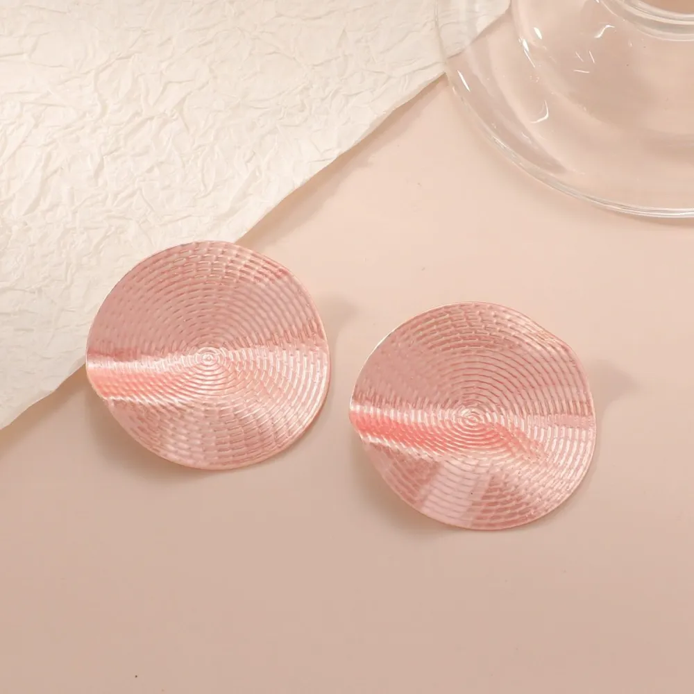 Flower Stud Metal Earrings