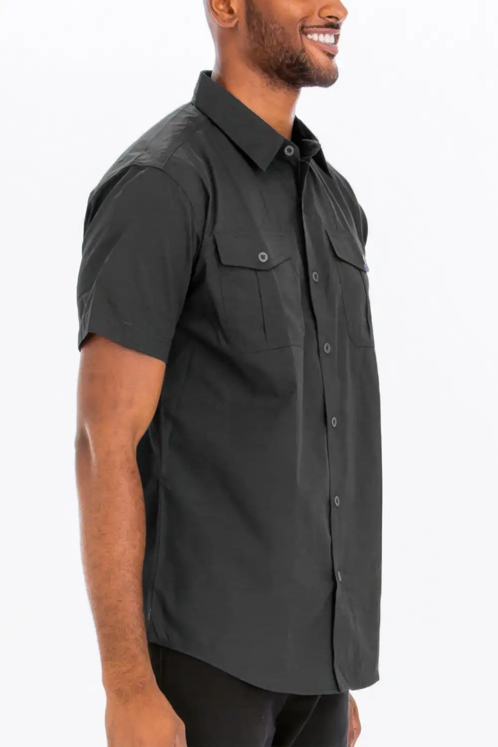 Two Chest Pocket Short Sleeve Shirt