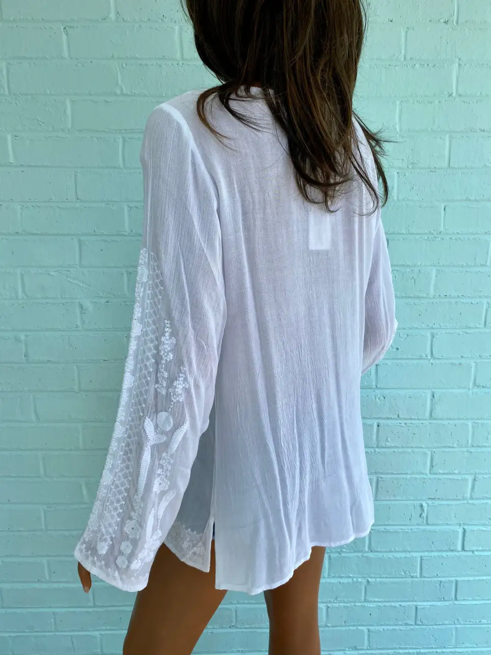 Relaxed Embroidered Top