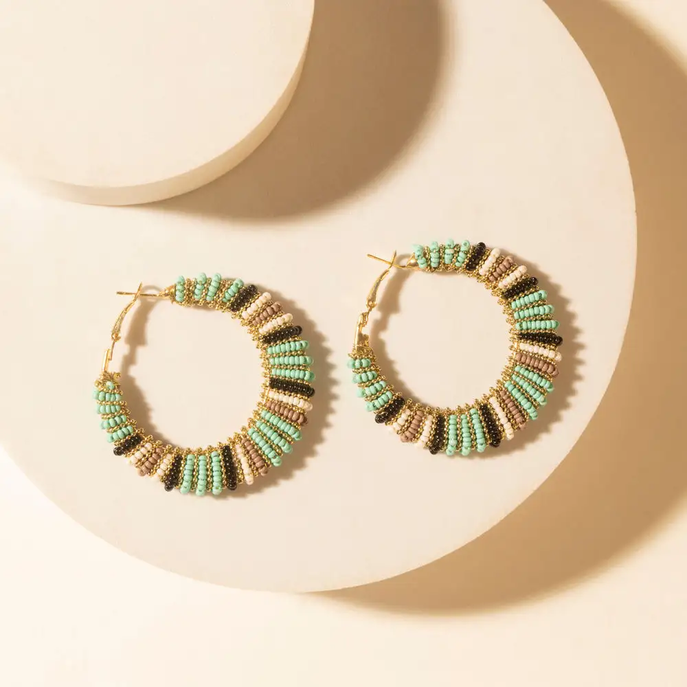 Playful Refined Artful Hoop Earrings