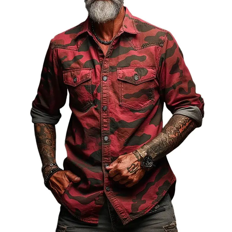 Textured Camo Shirt