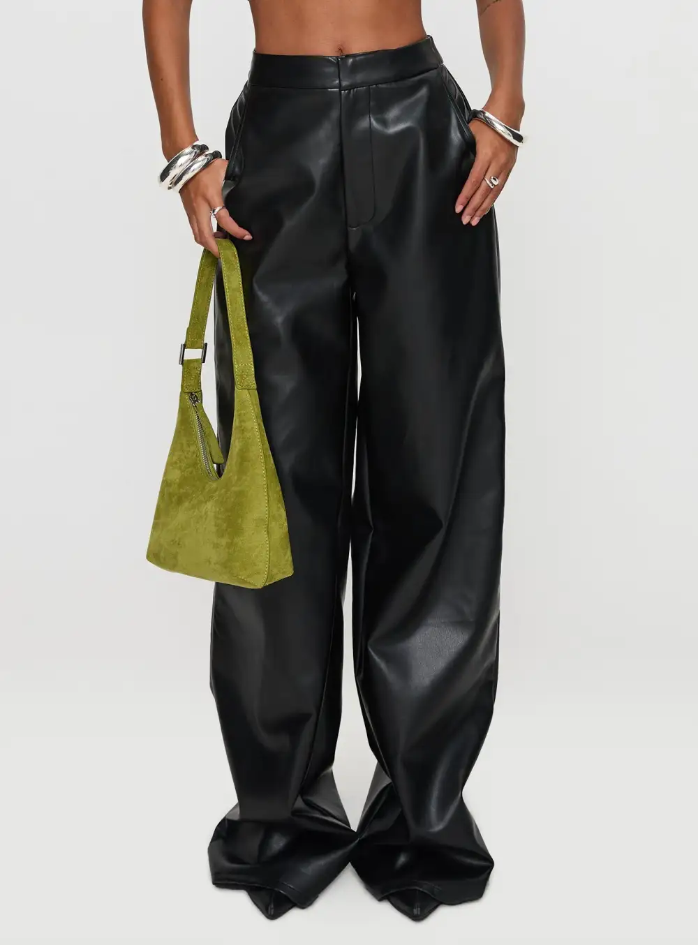 Tempted Faux Straight Leg Pants