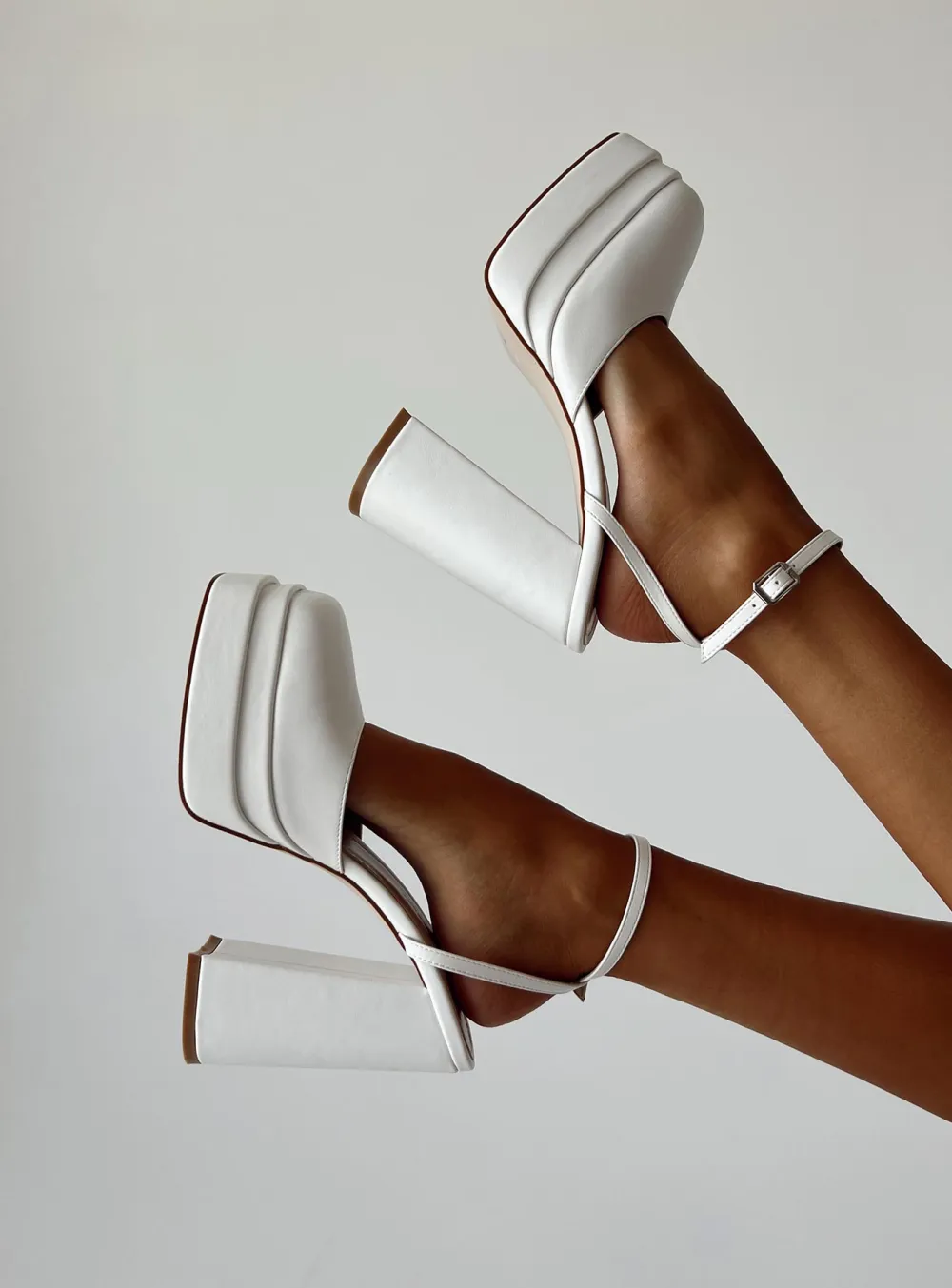 Layered Block Heel Shoes