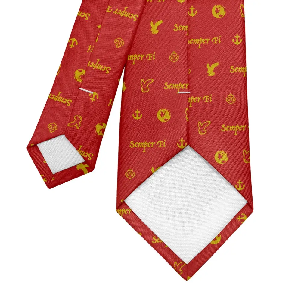 Refined Military Motif Necktie