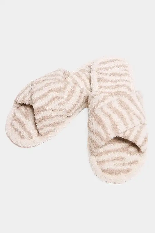Zebra Print Women's Casual Slippers
