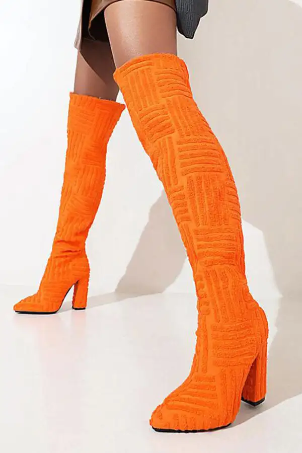 Graphic Print Boots
