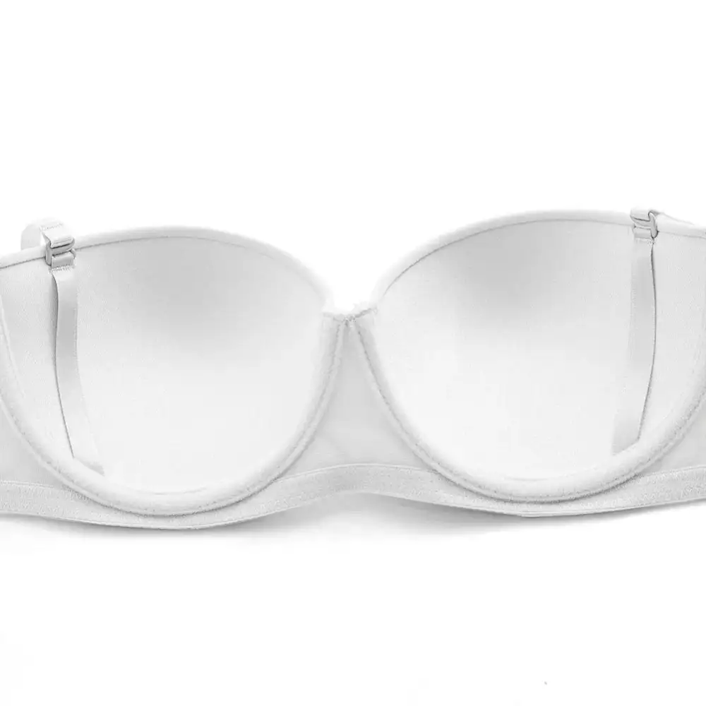 Bra with Clear Adjustable Straps