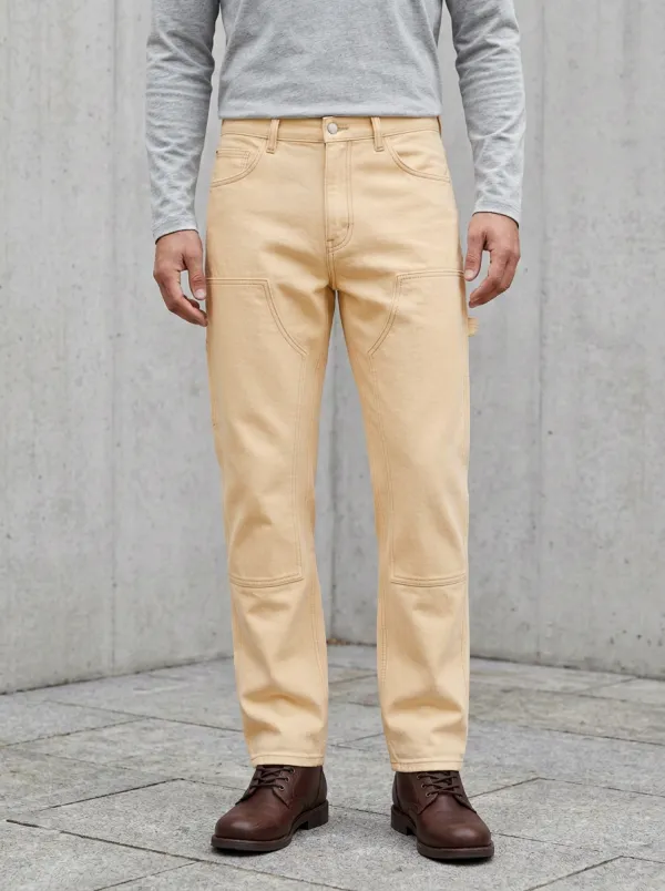 Off Double Knee Stitched Jeans