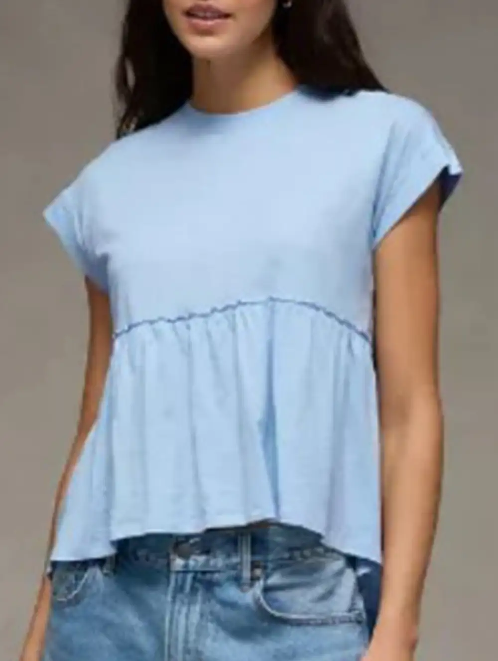 Back Tie Babydoll Top