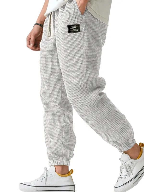 Textured Knit Easy Pants