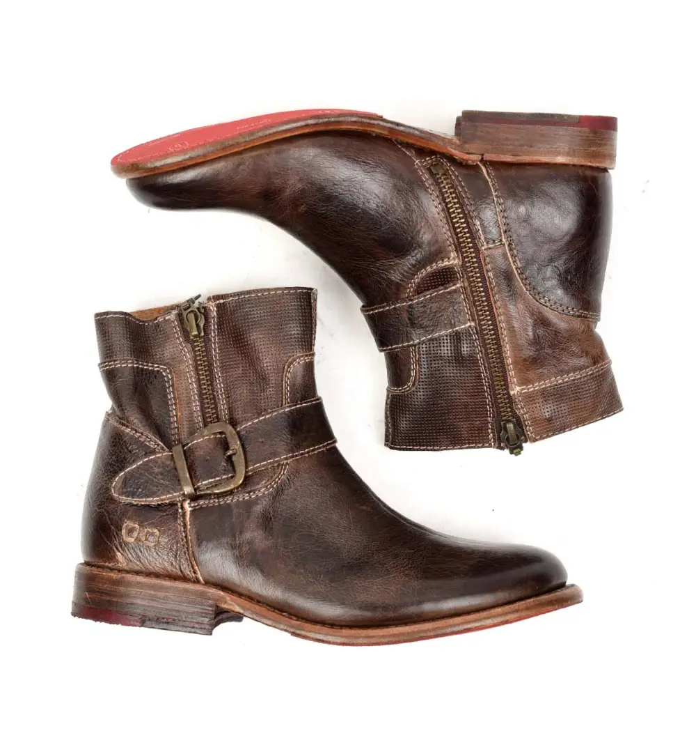 Buckled Perforated Everyday Boots