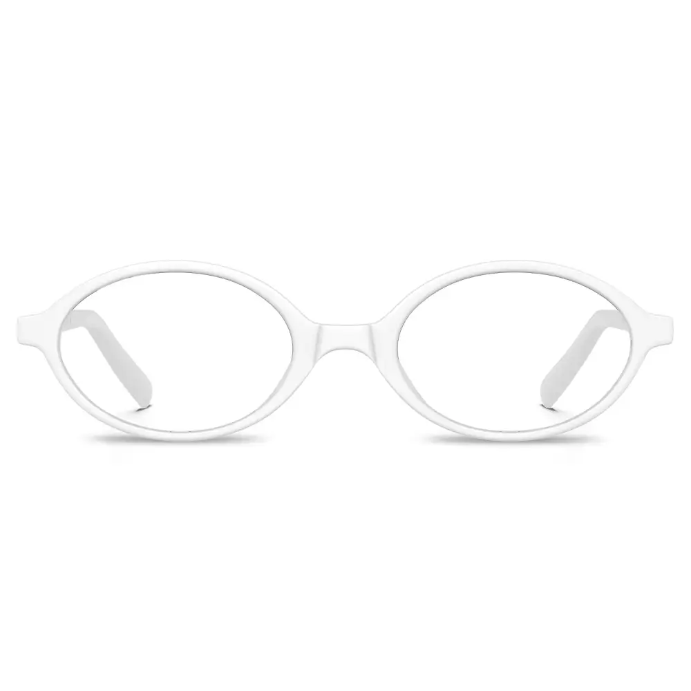 Modern Round Rimless Acetate Blue Light Eyewear