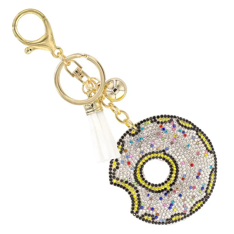 Classic Donut Charm Keychain