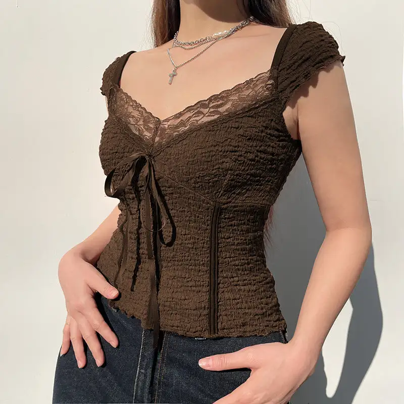 Bow Detail Vintage Inspired Top