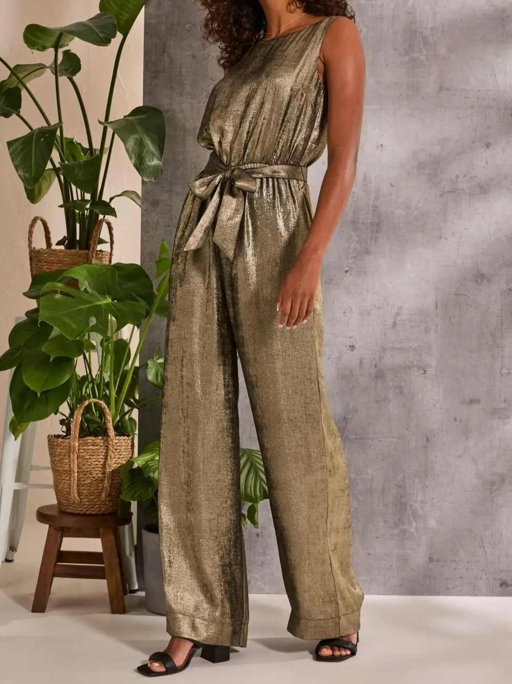 Gold Metallic Jumpsuit