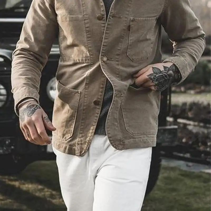 Tailored Zip Canvas Jacket