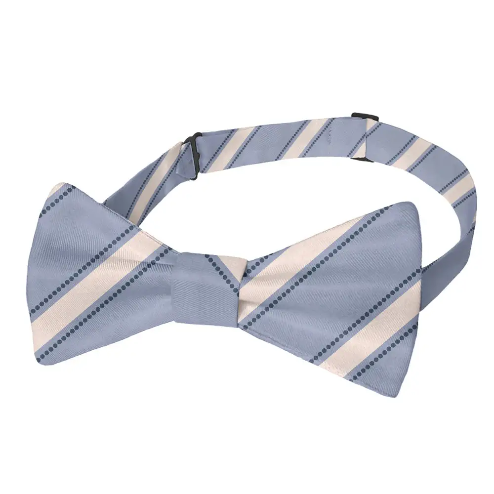 Fox Stripe Motif Bow Tie