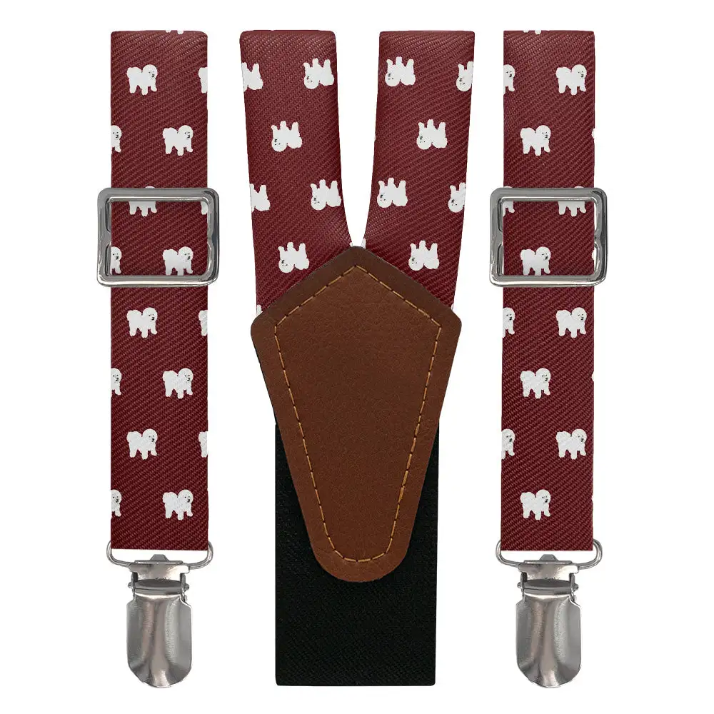 Bichon Frise Theme Suspenders