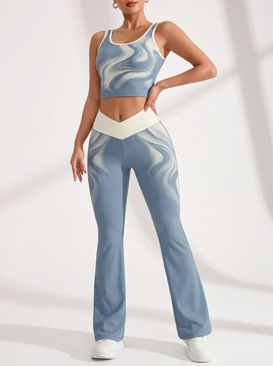 Ribbed Swirl Flare Active Set