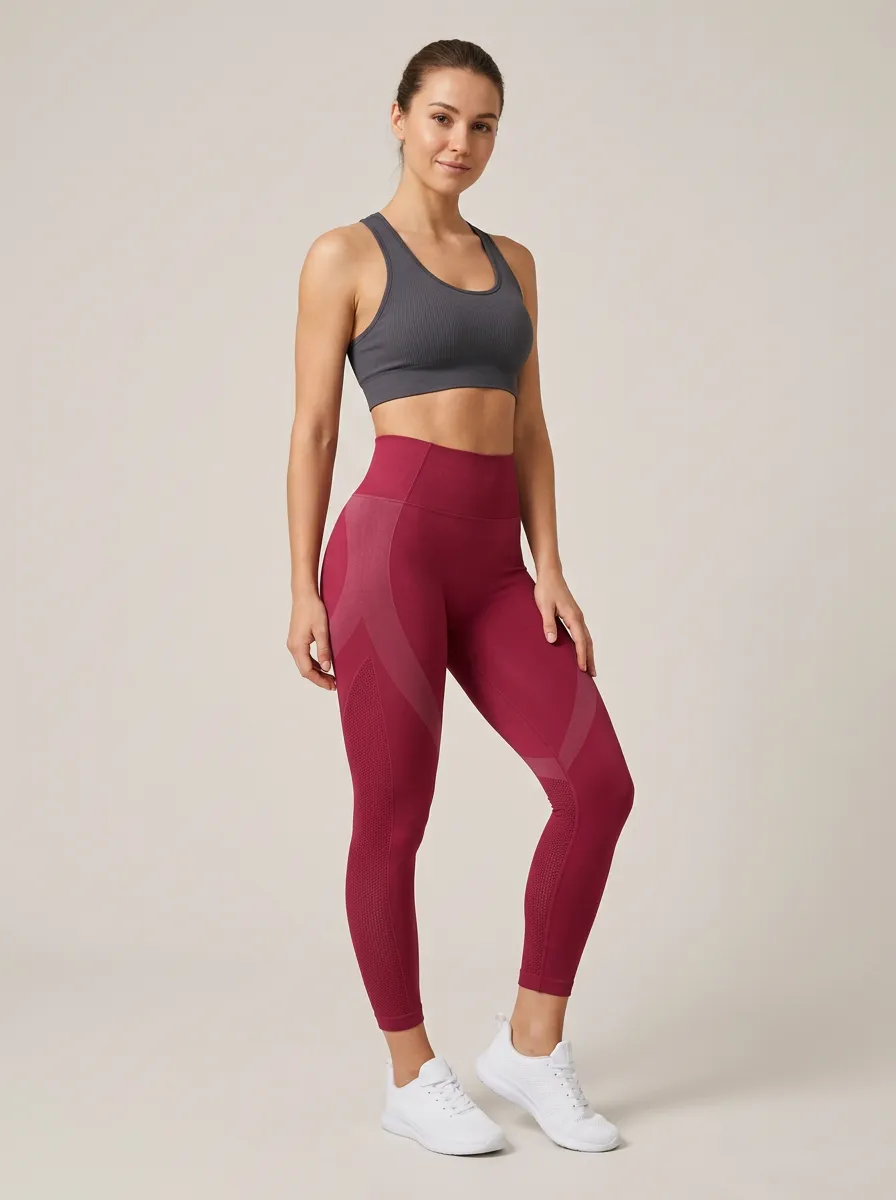 Women's High Waist Printed Seamless Workout Leggings