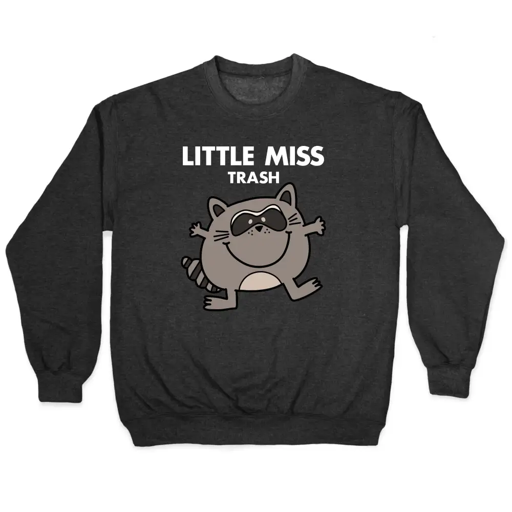 Textured Raccoon Crewneck Sweatshirt