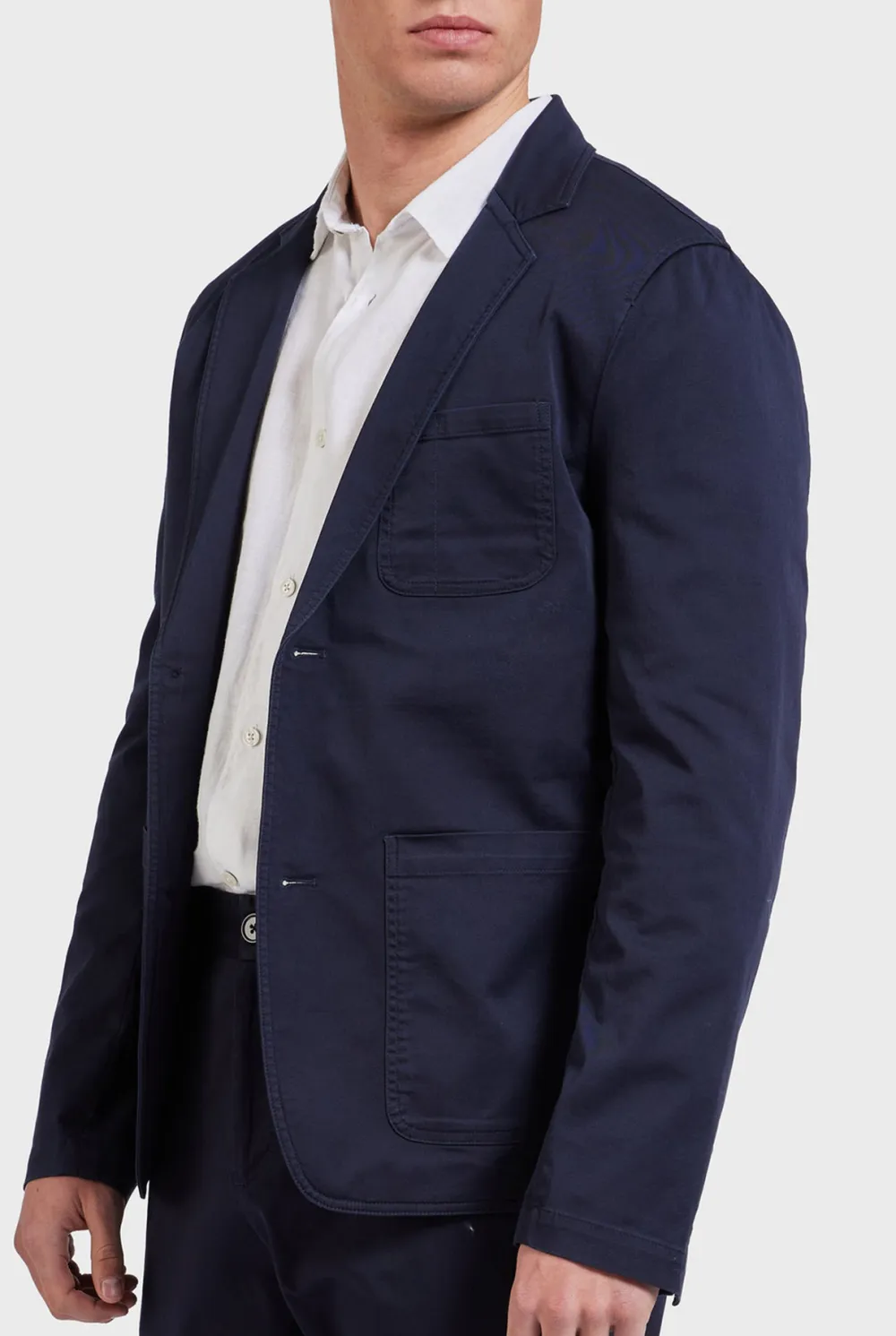 Stone Cotton Blazer