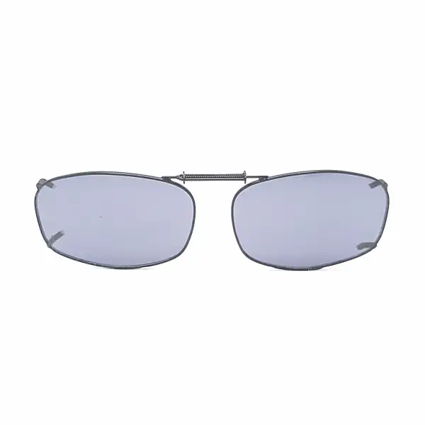 52mm Rectangular Polarized Clip-On Sunglasses