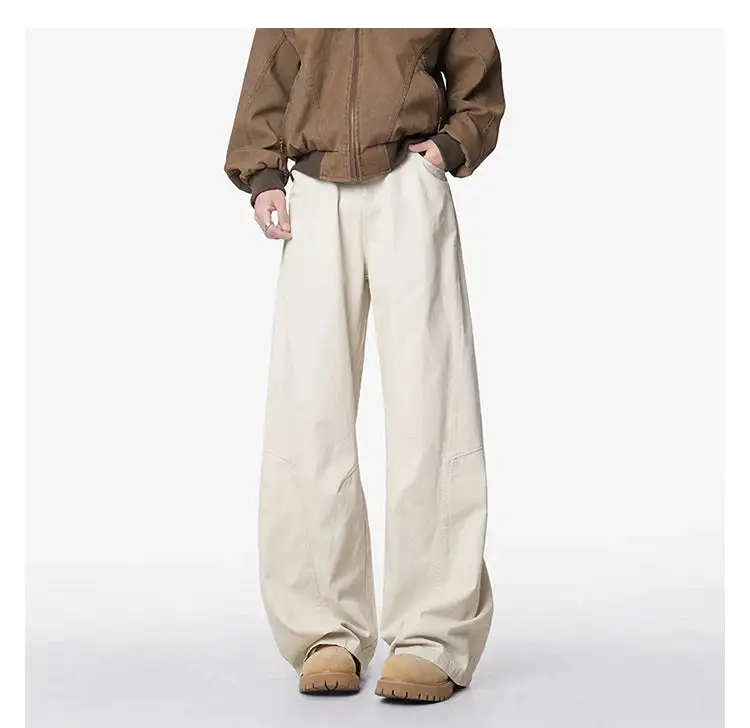 Workwear Ultra-Wide Faded Jeans