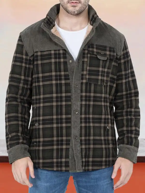 Padded Warm Cotton Flannelette Jacket Coat