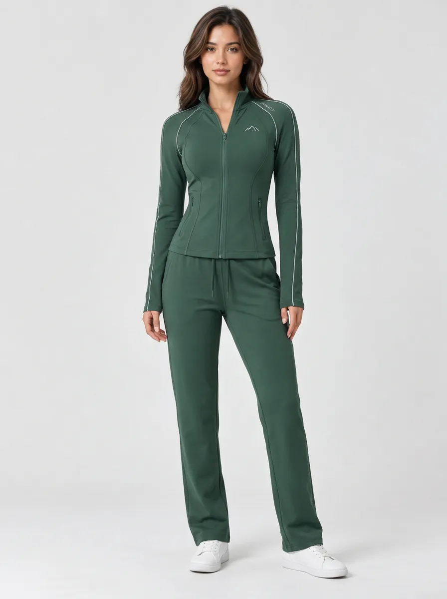 Women's Athletic Mountain Graphic Tracksuit Set