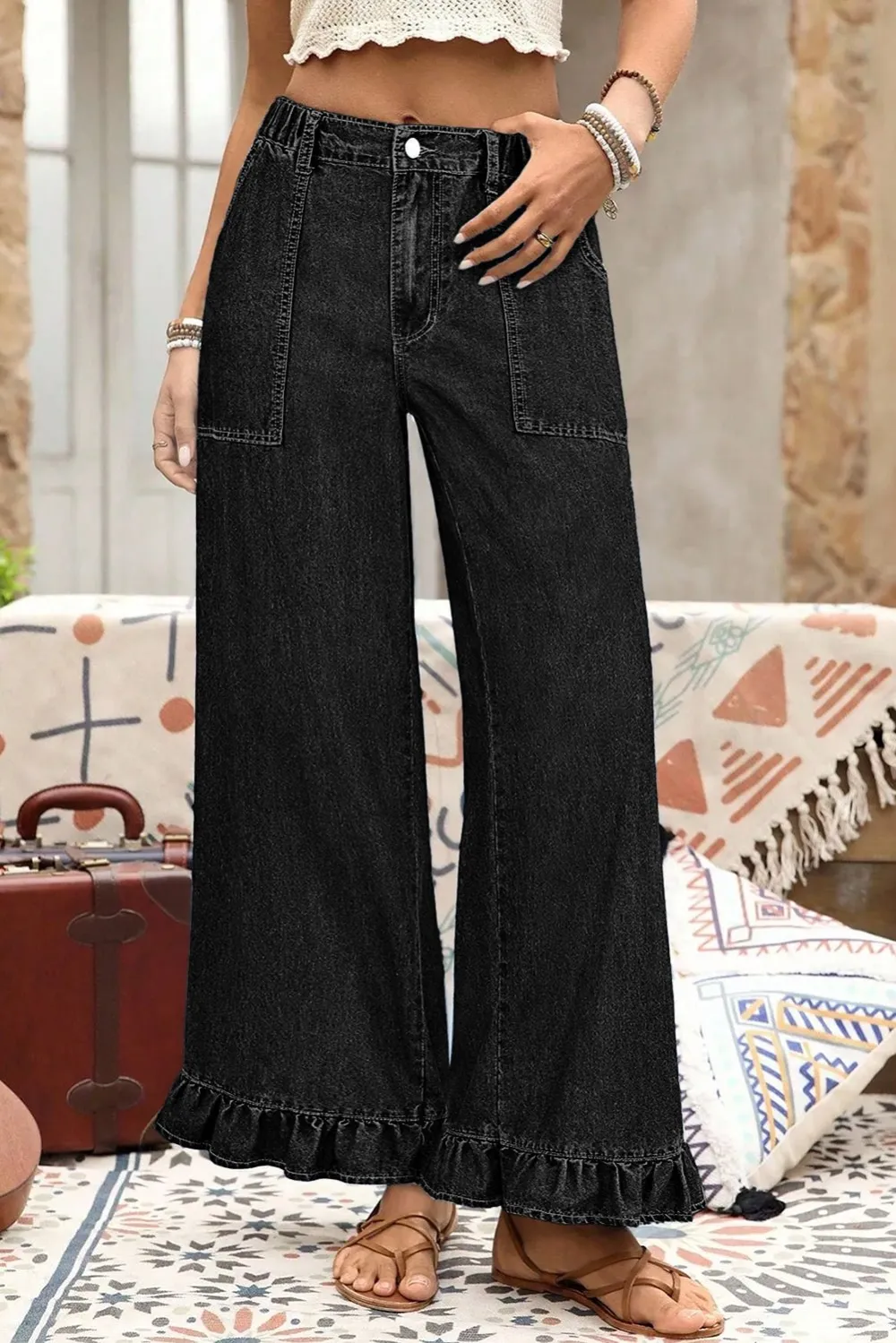 Tailored Denim Pants
