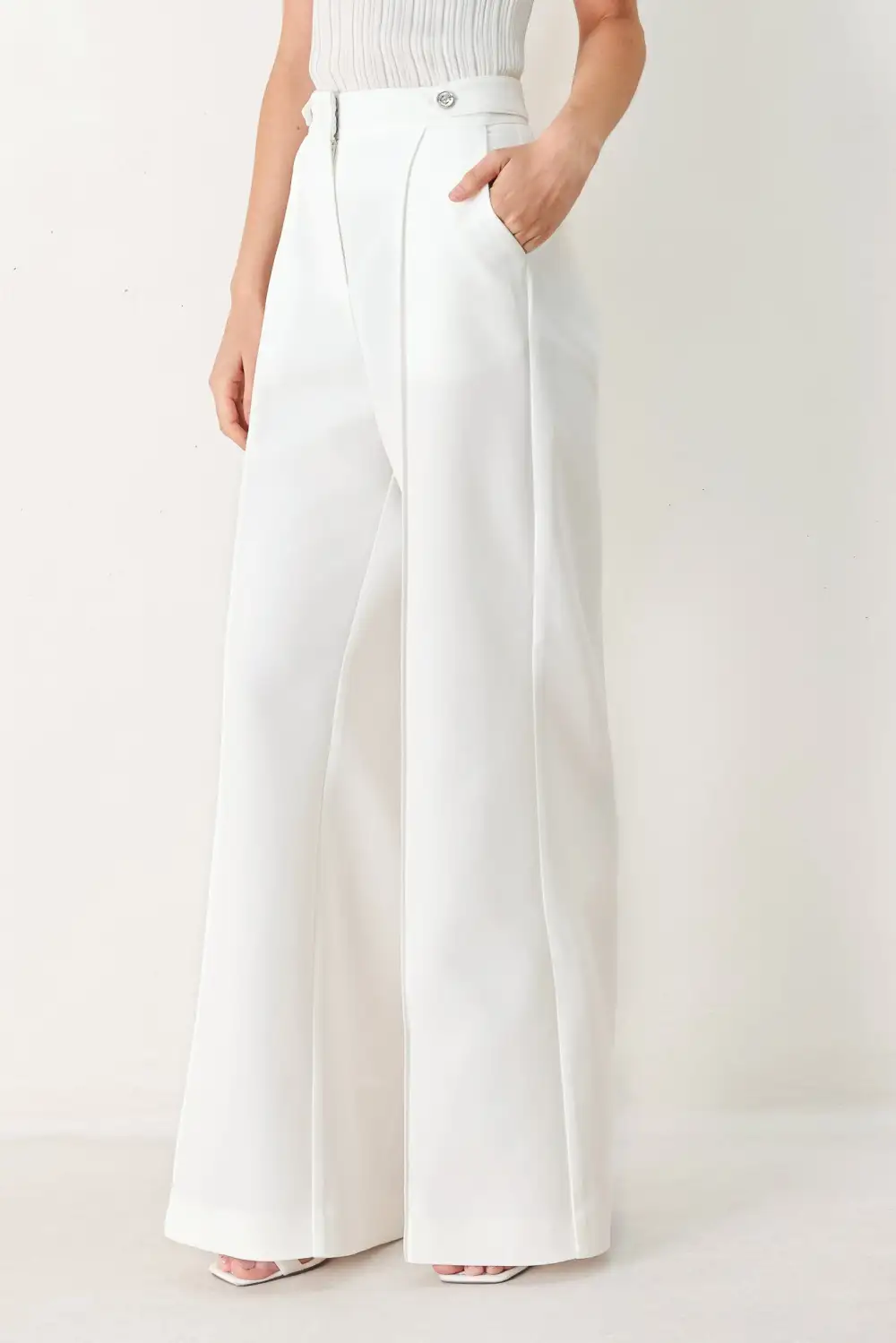 Soft Woven Wide Leg Pants