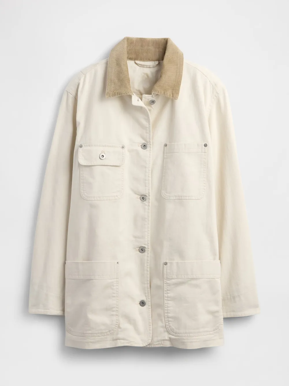 Corduroy Patchwork Collar Jacket