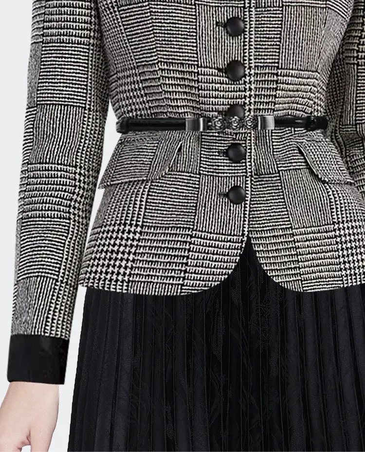 Cinched Belted Short Blazer