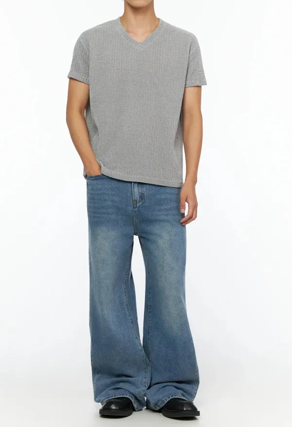 Men's Velvet V-Neck Tee